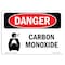 Signmission Safety Sign, OSHA Danger, 7" Height, 10" Width, Carbon Monoxide, Landscape OS-DS-D-710-L-2414 - alternate 1